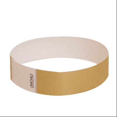 1"  Metallic Gold Wristbands 