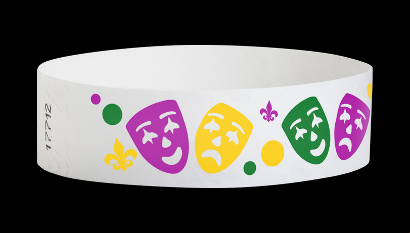 MARDI GRAS WRISTBANDS 